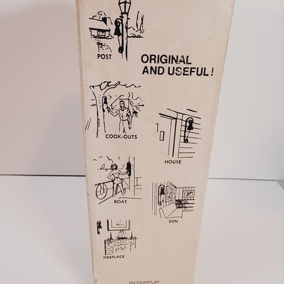 1950s Captains Bell Wall Mounted Black Metal Leather Cord NOS with Box Clang - Picture 10 of 11